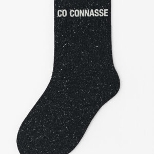 Chaussettes à paillettes Connasse noir WOOM