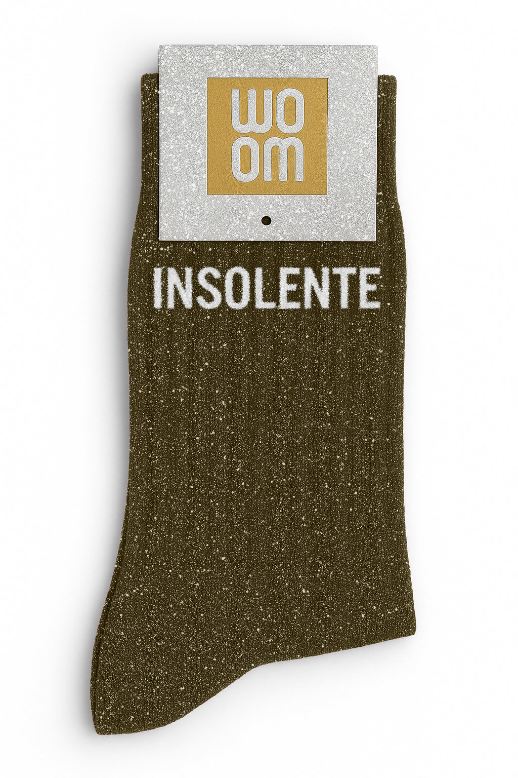 Chaussettes Insolente kaki WOOM Chaussettes à paillettes Insolente kaki WOOM