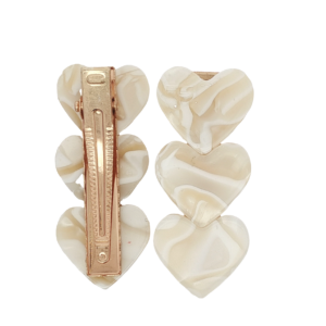 Paire de Heart Clips Popcorn Peignée Paris