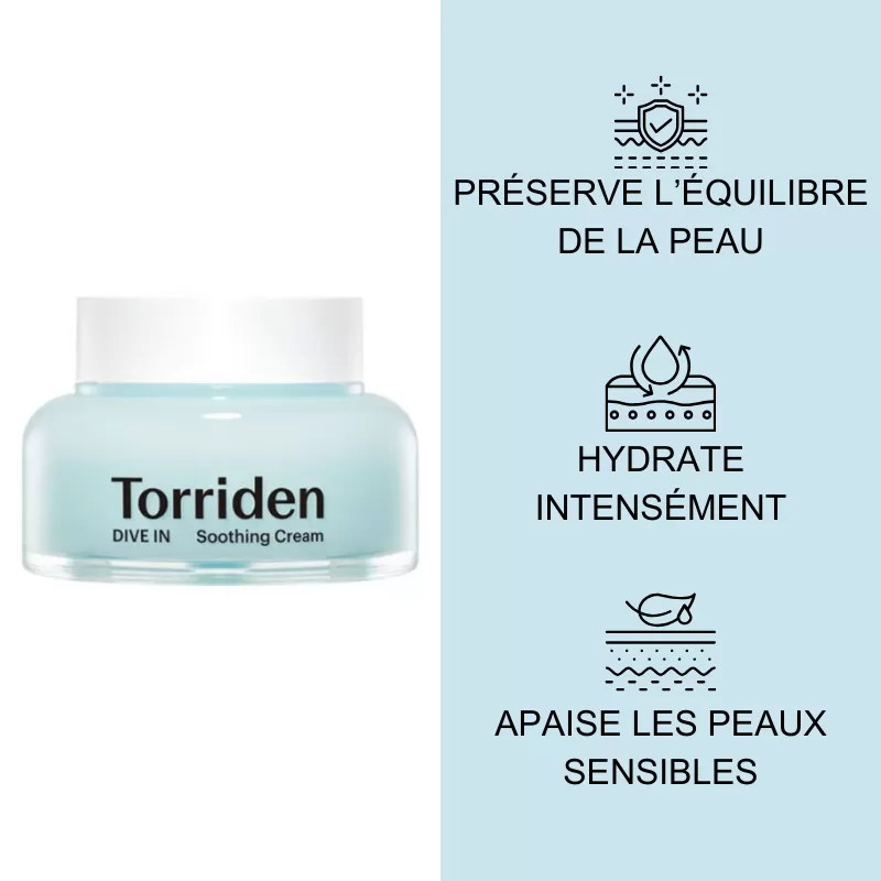 Crème Apaisante DIVE IN Torriden 100 ml - visuel complémentaire