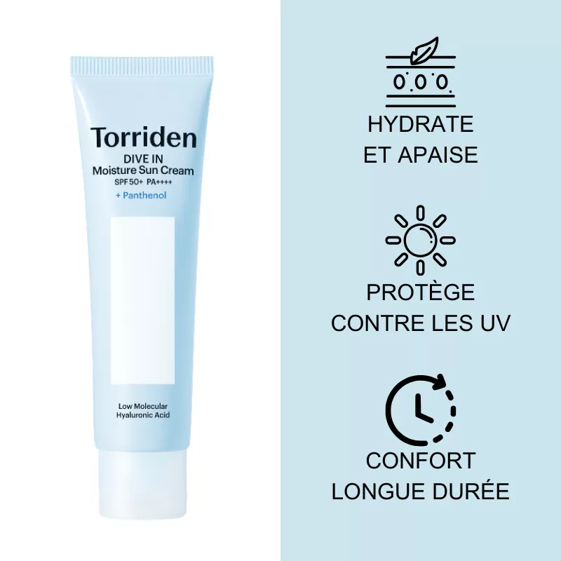 Crème Solaire Hydratante DIVE IN SPF50+ Torriden 60 ml - visuel complémentaire