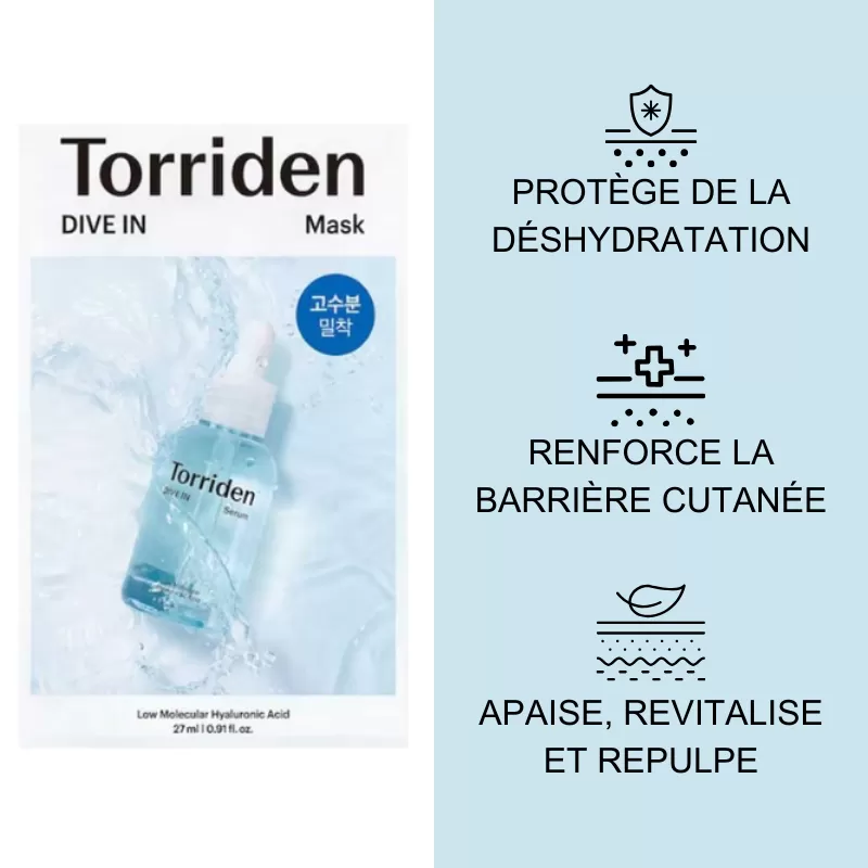 Masque Hydratant Intense DIVE IN Torriden - visuel complémentaire
